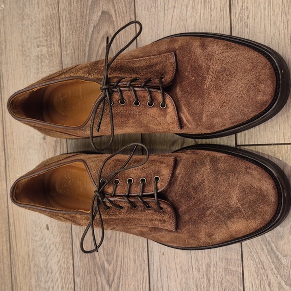 VELASCA Milano Italy Brown Suede Leather 42.5 EU /9.5 US Dress Casual Mens Shoes main image 7